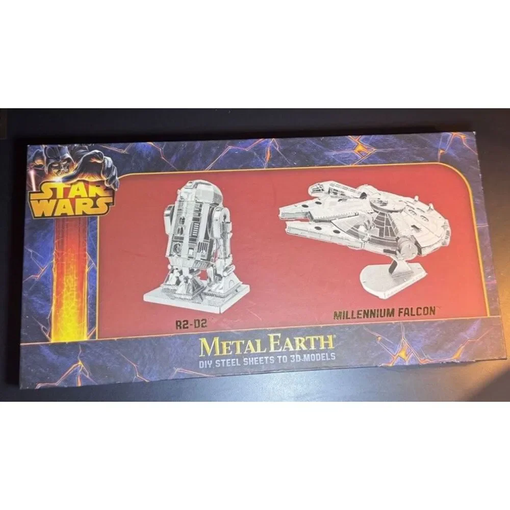 Star‎ Wars Metal Earth:Steel Sheets to 3D Models | R2 D2 + Millennium Falcon New